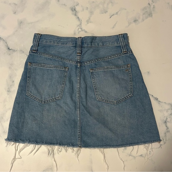 Madewell Light Rigid A-Line Denim Mini Skirt - Picture 4 of 7